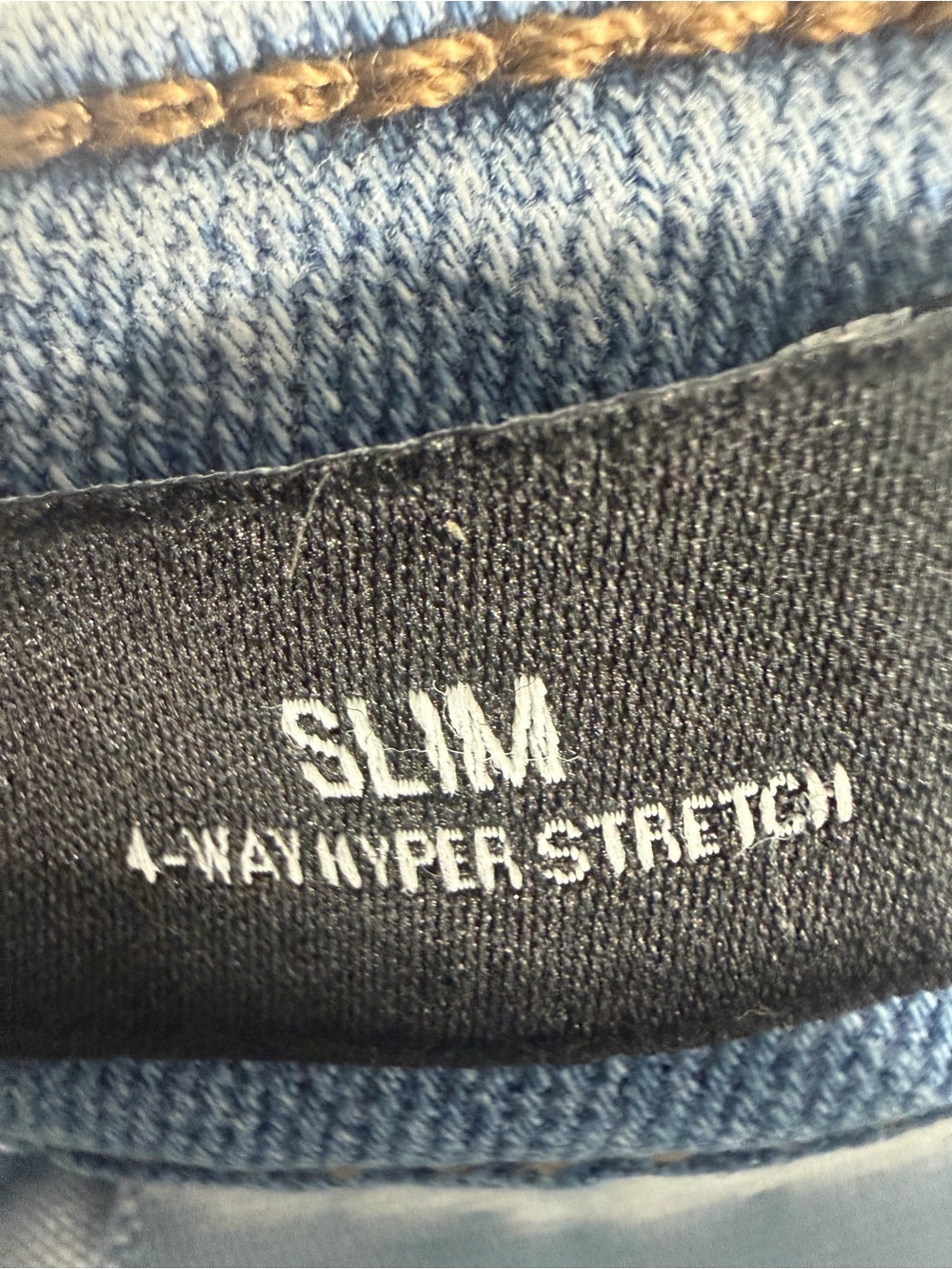 Express Men’s Slim 4-Way Hyper Stretch Light Wash Jeans Size 36x32 - Picture 9 of 11